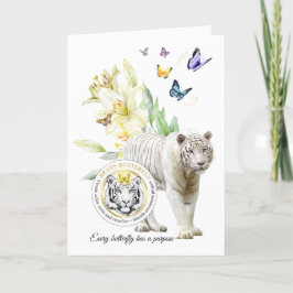 Mappat Sympathy Card med meddelande inuti