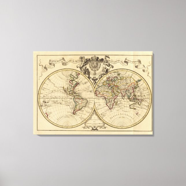 Mappemonde Canvastryck (Framsida)