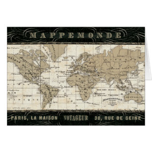 Mappemonde Hälsningskort