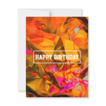 mappens multifärgad-födelsedagskort