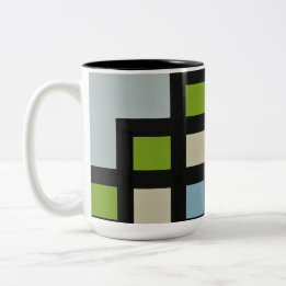 【mapper #3】マグ 幾何学 モダン 抽象画 Två-Tonad mugg