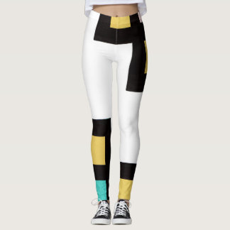 【mapper #4】レギンス 抽象画 モダン レトロ leggings