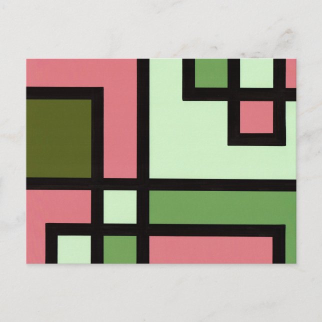 mapper #5 ポストカード　抽象画　モダン　幾何学 vykort (Framsida)