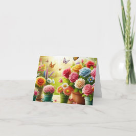 Mappkort för Blommigt av ändrade blommor Kort