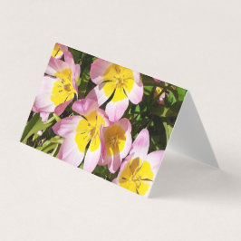 Mappkort för rosa och Gula blommor Kort