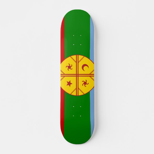 Mapucher, Chile Skateboard Bräda 20,5 Cm (Framsida)