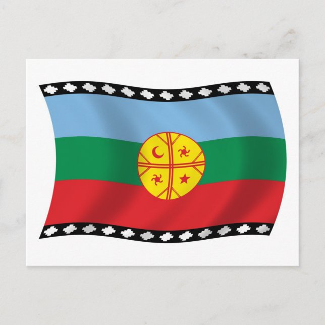 Mapuches Flag Postkort Vykort (Framsida)