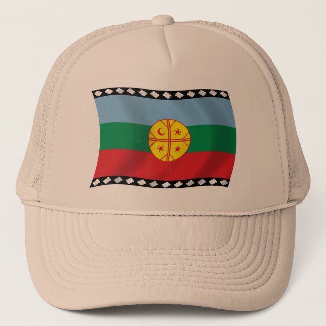 Mapuches Flagga Hat Keps (Framsida)