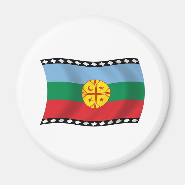 Mapuches Flagga Magnet (Framsidan)