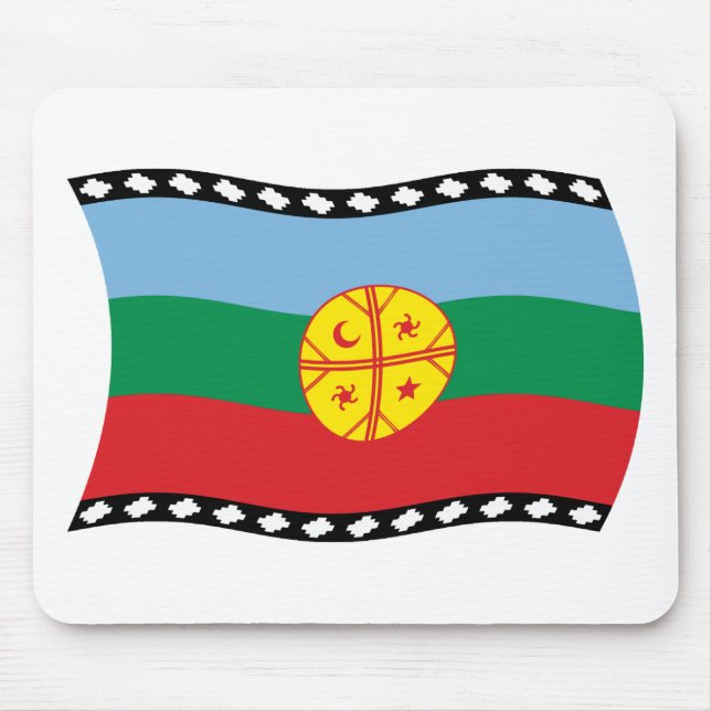 Mapuches Flagga Mousepad Musmatta (Framsidan)