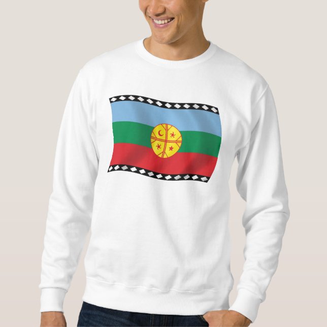Mapuches Flaggtröja Lång Ärmad Tröja (Framsida)