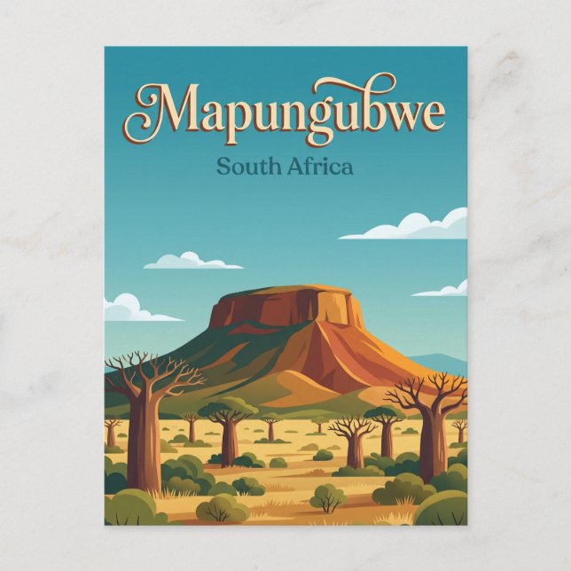 Mapungubwe nationalpark Sydafrika Vykort (Framsida)