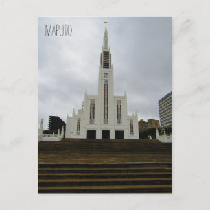 maputo cathedral mozambique vykort