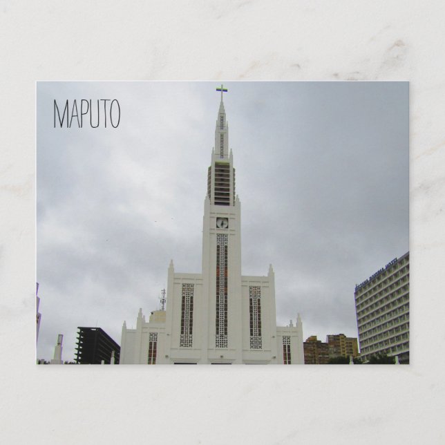 maputo-katedralvit vykort (Framsida)