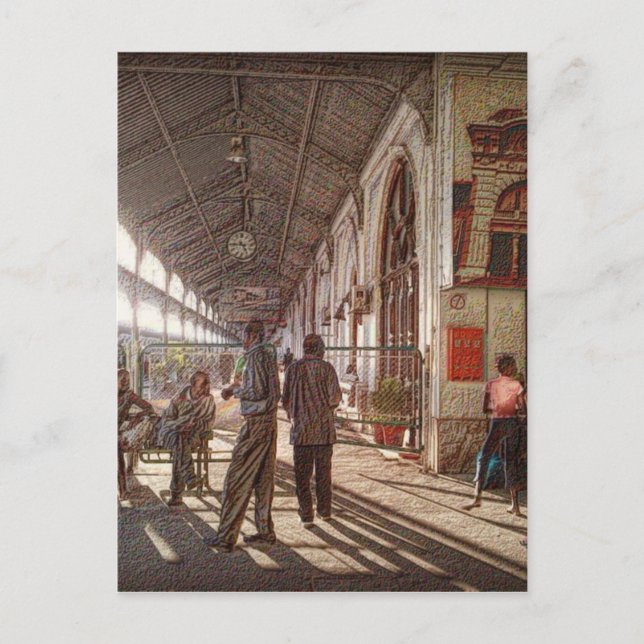 Maputo Railway Station Vykort (Framsida)