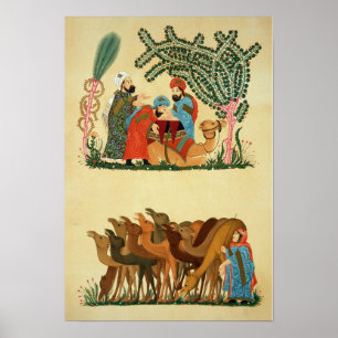 "Maqamat of Al-Hariri", graverad av Lestel Poster