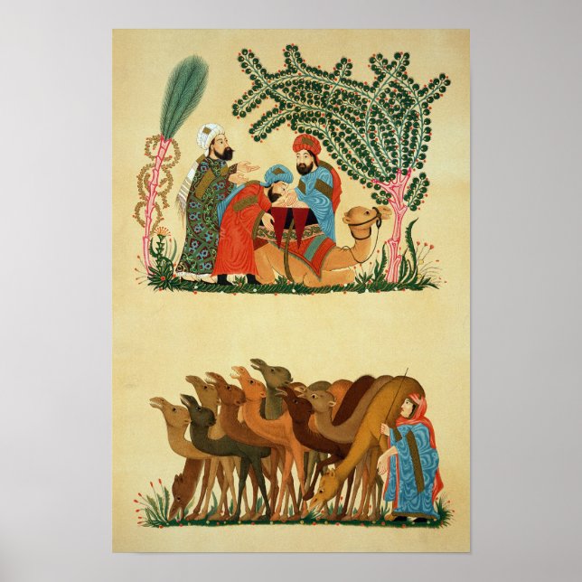 "Maqamat of Al-Hariri", graverad av Lestel Poster (Framsidan)