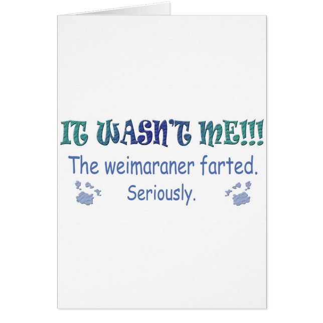 mar112015fartWeimaraner.jpg Hälsningskort (Framsidan)