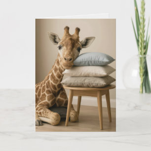 Mår Bättre Trött Giraff Kort