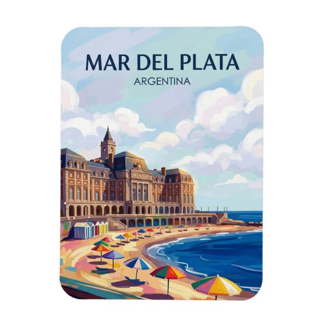 Mar del Plata Argentina Magnet (Vertikal)