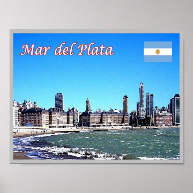 Mar del Plata - Skyline - Poster (Framsidan)