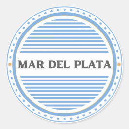 Mar del Plata Stadens Pride Emblem Argentinsk Iden Runt Klistermärke