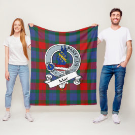 Mar Klansymbol Tartan Rutmönster Fleecefilt
