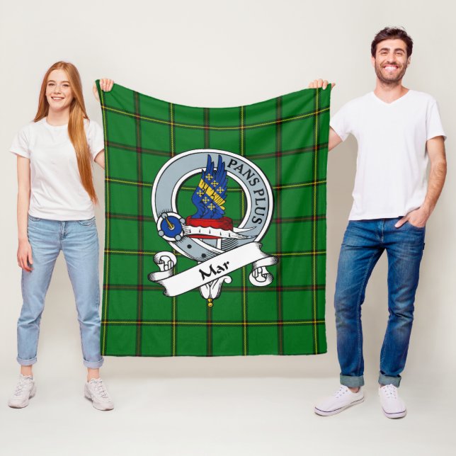 Mar Stamklanmärke Tartan Rutmönster Fleecefilt (På plats)