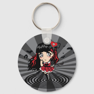 Mara röda Chibi Nyckelring