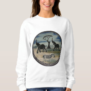 Mara Trumpet Glory Afrikansk Elefant Zebra Kläder T Shirt
