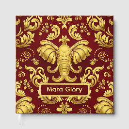 Mara Trumpeting Glory: Crimson & Gold Regal Elepha Gästböcker