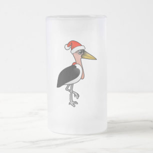 Marabou Stork Santa Frostat Ölglas