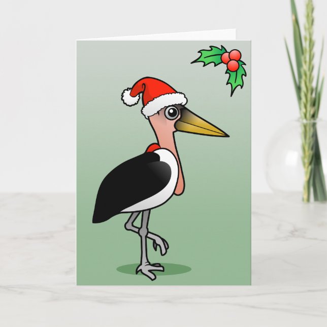 Marabou Stork Santa Helgkort (Framsida)