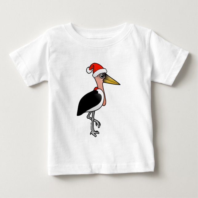 Marabou Stork Santa Tee Shirt (Framsida)