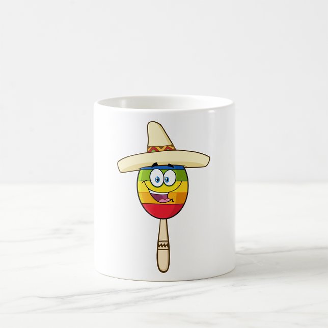 Maraca med sombrero Färgglad Fiesta Kaffemugg (Skapare uppladdad)