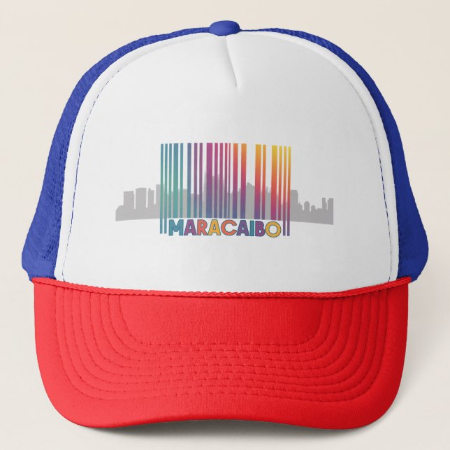 Maracaibo City Barcode Art Latin Pride Keps (Framsida)