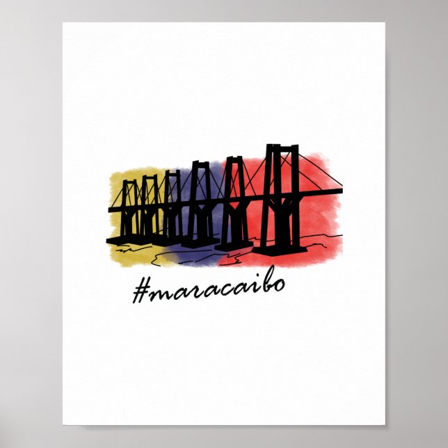 Maracaibo Puente Rafael Urdaneta - Venezuela Poster (Framsidan)