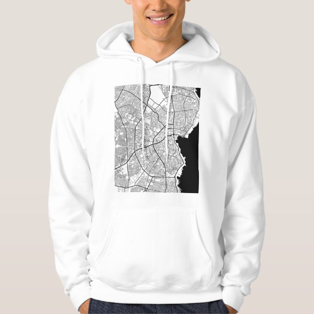 Maracaibo Venezuela Karta Hoodie (Framsida)