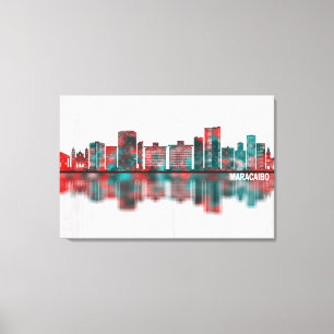 Maracaibo Venezuela Skyline Canvastryck