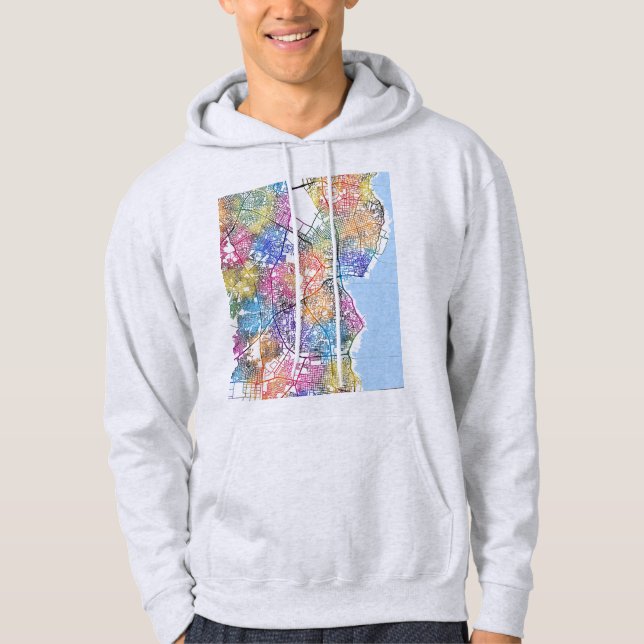 Maracaibo Venezuela Stadskarta Hoodie (Framsida)