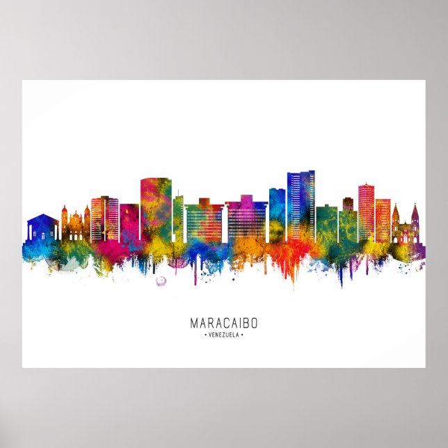 Maracaibo Venezuelas skyline Poster (Framsidan)