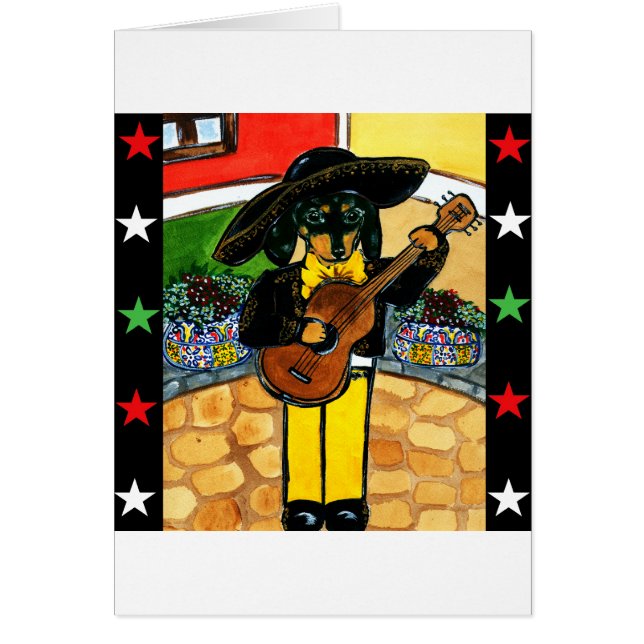 Marachi Doxie Hälsningskort (Framsidan)