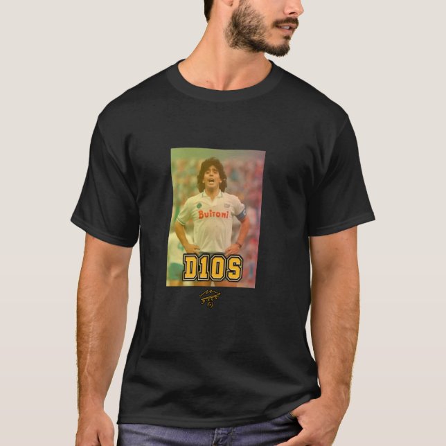Maradona D10S Napoli T Shirt (Framsida)