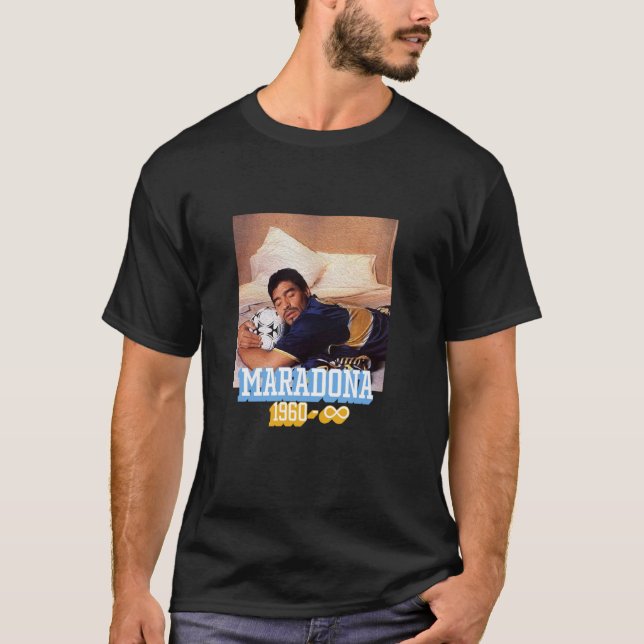 Maradona Forever Boca Juniors T Shirt (Framsida)