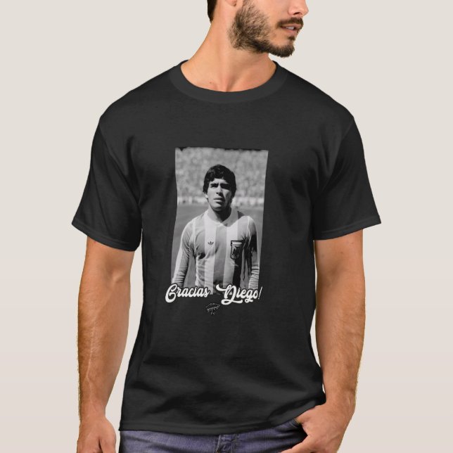 Maradona Gracias Diego Argentina T Shirt (Framsida)
