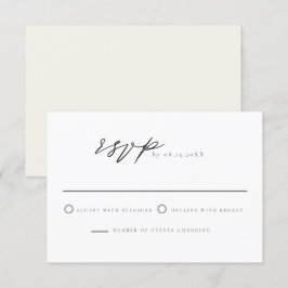 MARAH Classic Elegant Modern Minimal OSA-vykort Inbjudningar