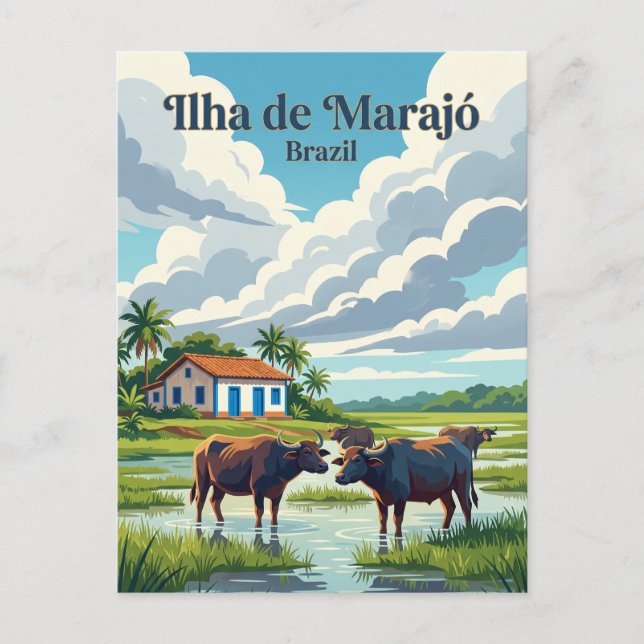 Marajó Brasilien Vykort (Framsida)