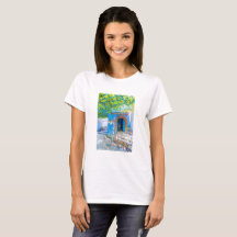 Marakech, vacker moroccan city-färg t shirt