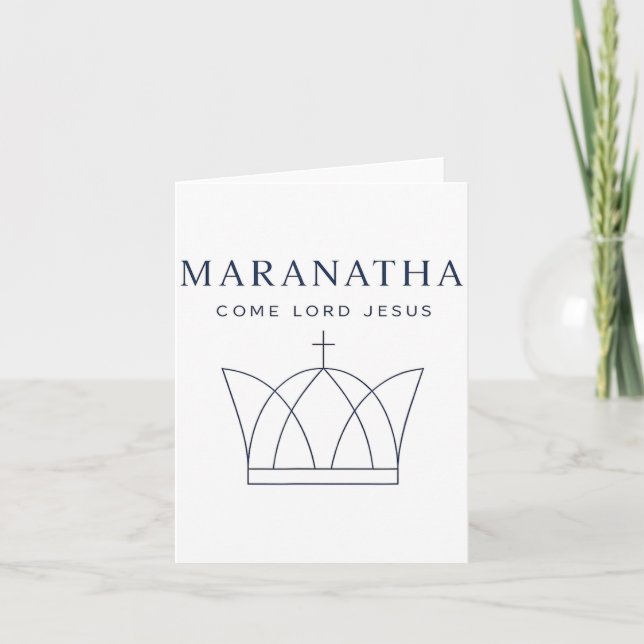 Maranatha Christian Modern Minimalist  Kort (Framsida)