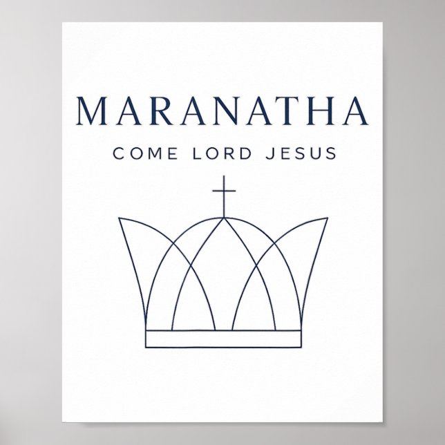 Maranatha Christian Modern Minimalist  Poster (Framsidan)